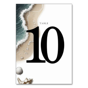 Beach Vibe Table Number