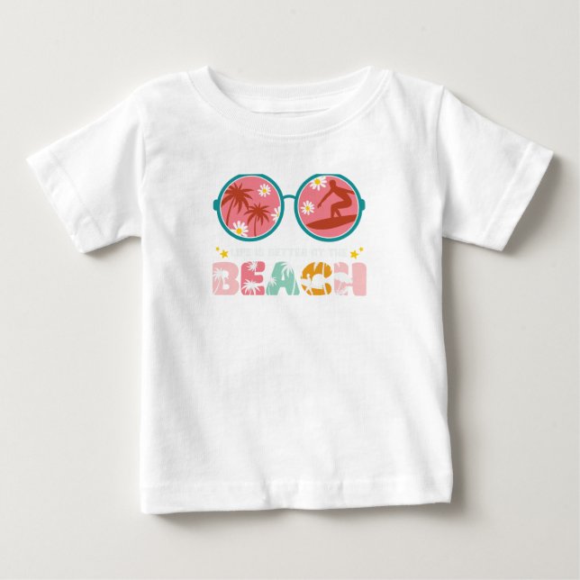Beach Vibes Baby T-Shirt (Front)