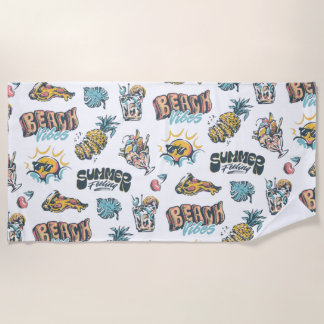 Beach Vibes Beach Towel