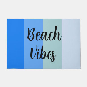 Beach Vibes, Blue Stripes Doormat