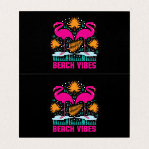 Beach Vibes Button Flamingos-19501
