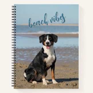 Beach vibes customisable full size notebook