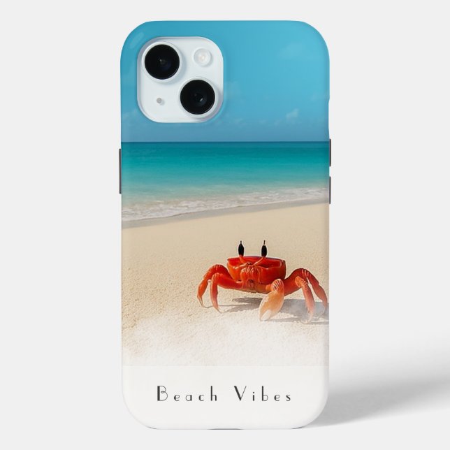 Beach Vibes – iPhone 15 Case 1 Crab (Back)