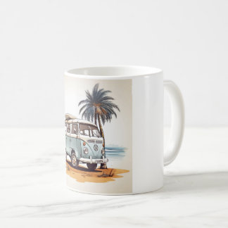 Beach Vibes Kombi Mug - Retro Surfing Serenity