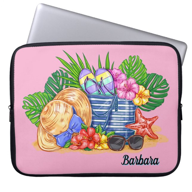 Beach Vibes  Laptop Sleeve (Front)