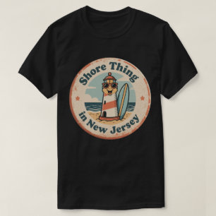 Beach Vibes_ New Jersey Shore Lighthouse Vintage T-Shirt