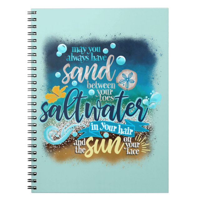 Beach Vibes  Notebook (Front)