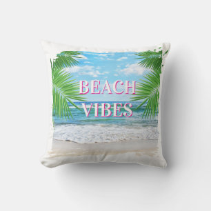 Beach Vibes Outdoor Throw Pillow