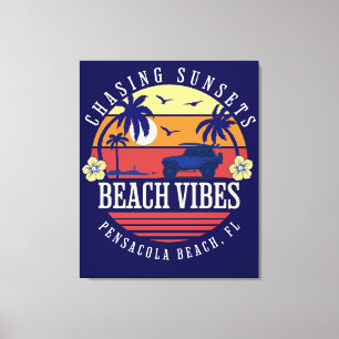 Beach Vibes Pensacola Beach, FL  Canvas Print