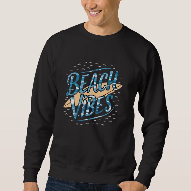 Beach Vibes Ride the Wave Graphic Tees For Men Wom (Front)