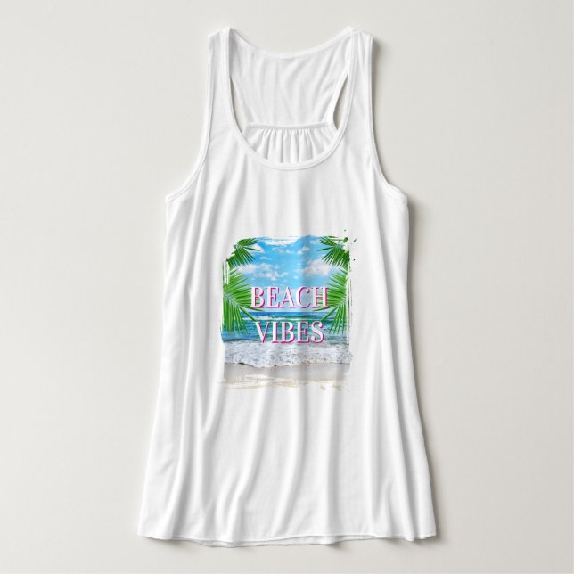 Beach Vibes  Singlet (Design Front)