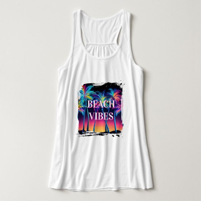 Beach Vibes  Singlet (Design Front)