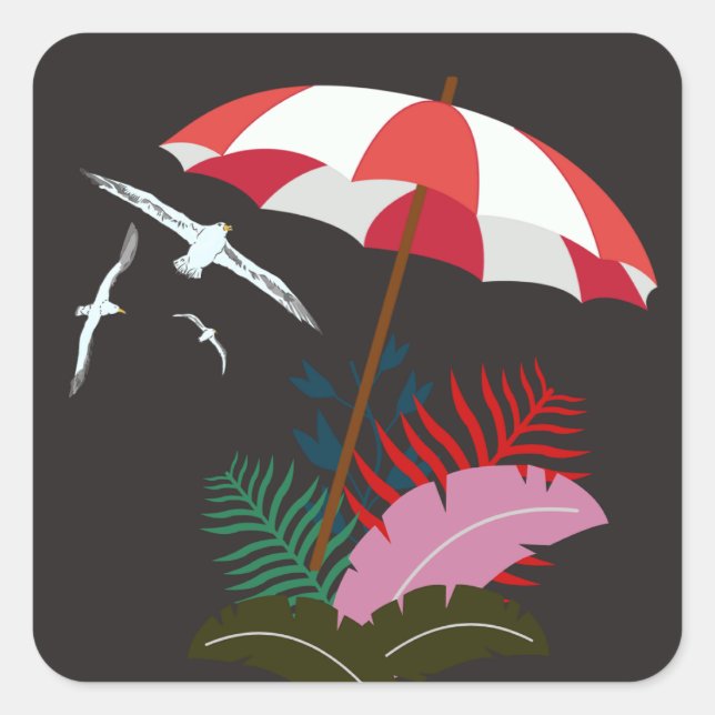 Beach vibes stickers (Front)