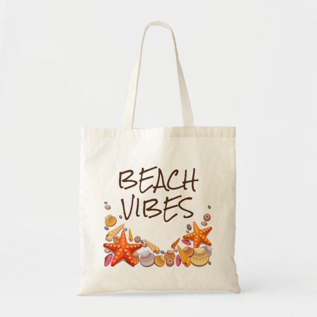 Beach Vibes Tote Bag (Front)