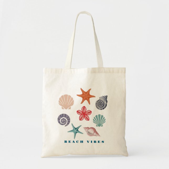 Beach Vibes Tote Bag (Front)
