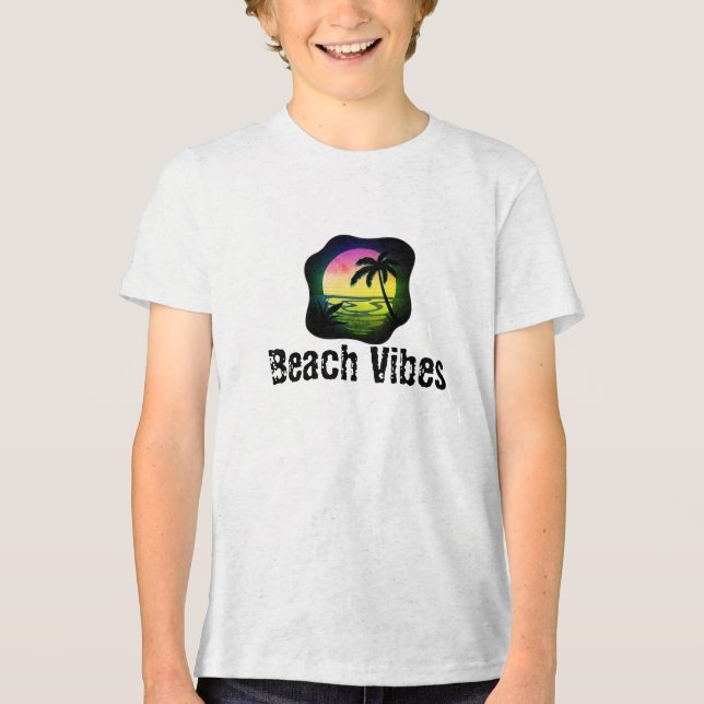 Beach Vibes Tri-Blend Shirt (Front)