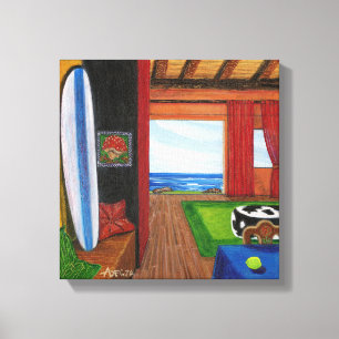 Beach View In Hawaii Canvas Print