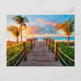 Beach View Postcard