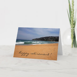 beach view retirement card