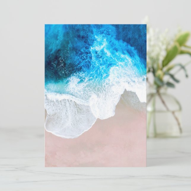 Beach View Thank You Card (Standing Front)