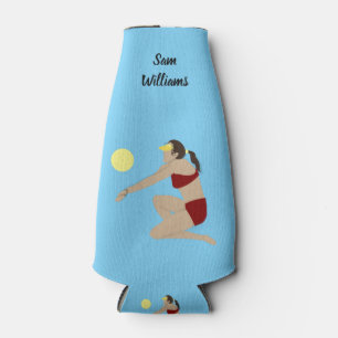 Beach Volleyball Bottle Cooler