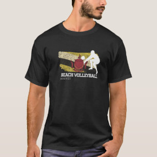 Beach Volleyball Brunei Flag Love Volleyball Playe T-Shirt