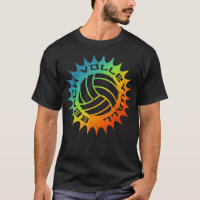 Beach Volleyball   Cool Rainbow Sun Volley Ball te
