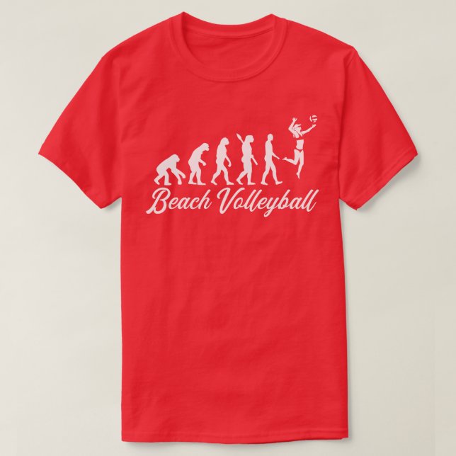Beach volleyball evolution T-Shirt (Design Front)