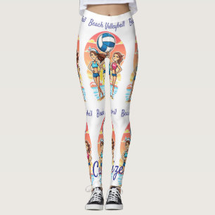 Beach Volleyball Girls Thunder_Cove Leggings