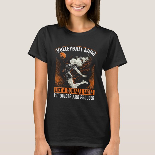 Beach Volleyball Mom Volleyball  Mothers Day T-Shirt (Front)