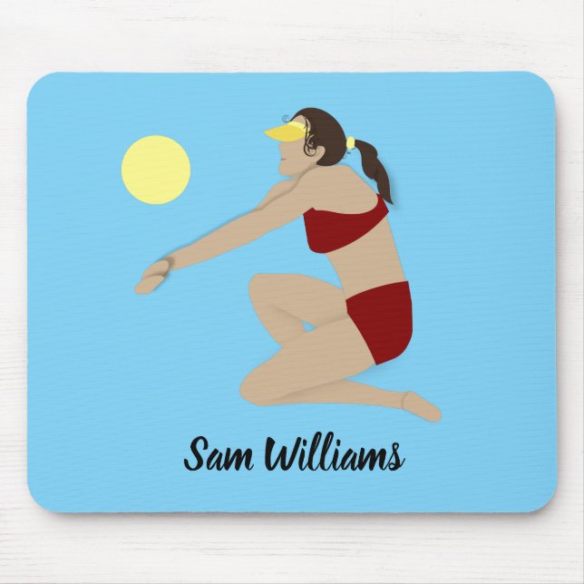Beach Volleyball Mouse Pad (Front)