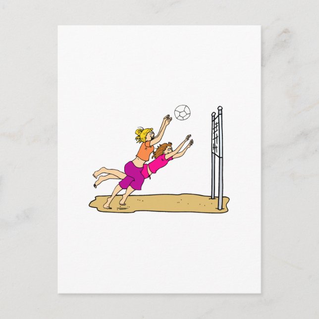 Beach Volleyball Postcard (Front)