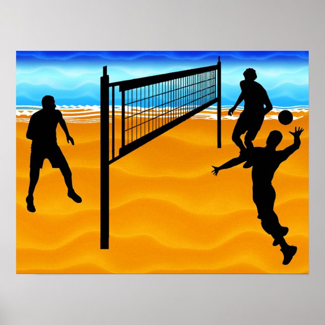 Beach Volleyball Poster (Front)