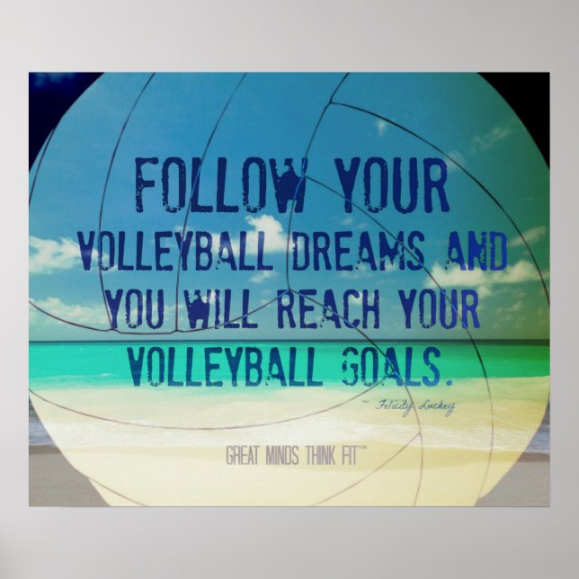 Beach Volleyball Poster 018 for Motivation (Front)