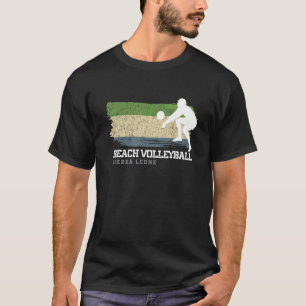 Beach Volleyball Sierra Leone Flag Love Volleyball T-Shirt