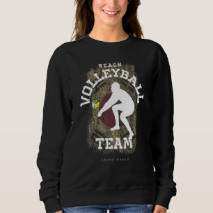 Beach Volleyball South Korea Flag Love Volleyball  Sweatshirt