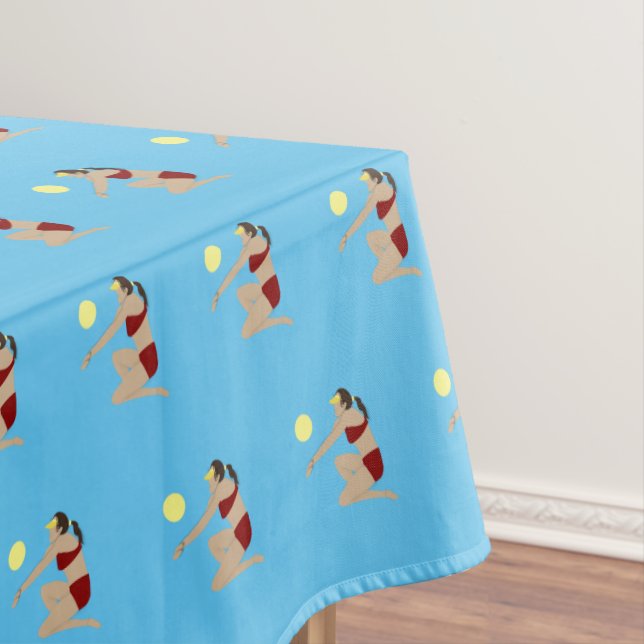 Beach Volleyball Tablecloth (In Situ)