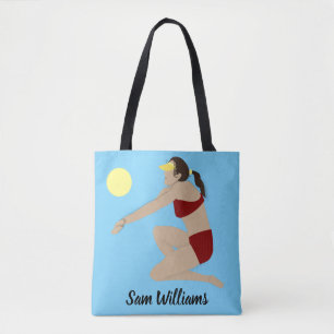 Beach Volleyball Tote Bag