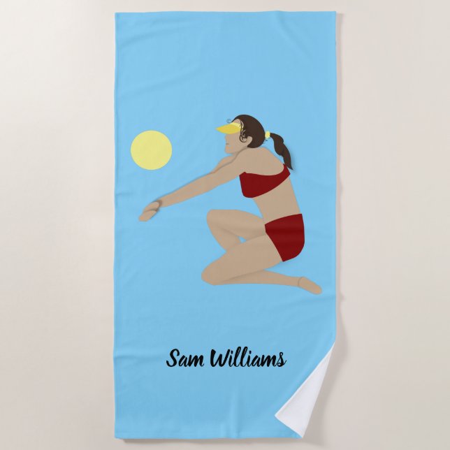 Beach Volleyball Towel (Front)