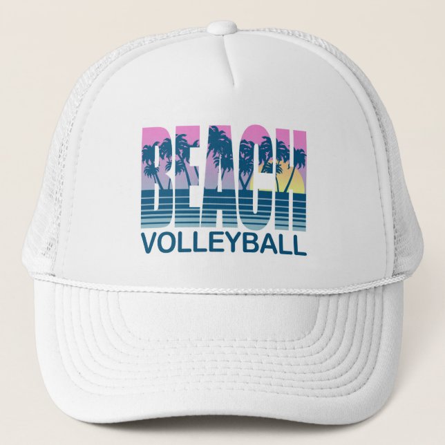 Beach Volleyball Trucker Hat (Front)