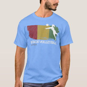 Beach Volleyball Womens Guinea Flag Volleyball Gir T-Shirt