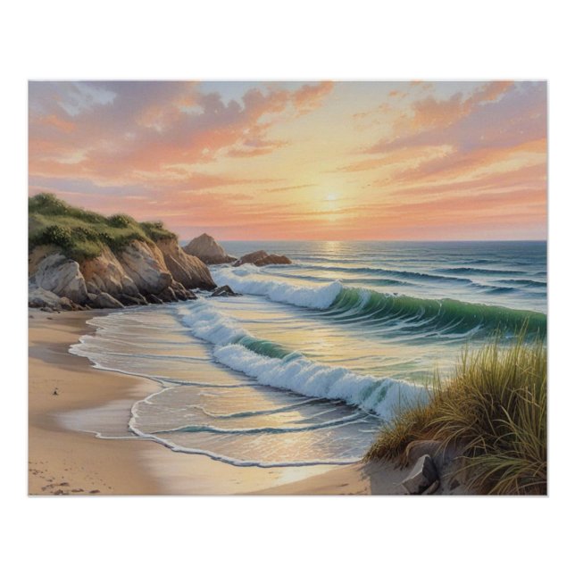 beach wall art poster (Front)