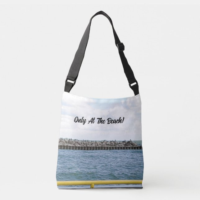 Beach Water View Crossbody Bag (Front)