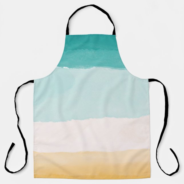 Beach Watercolor Apron (Front)