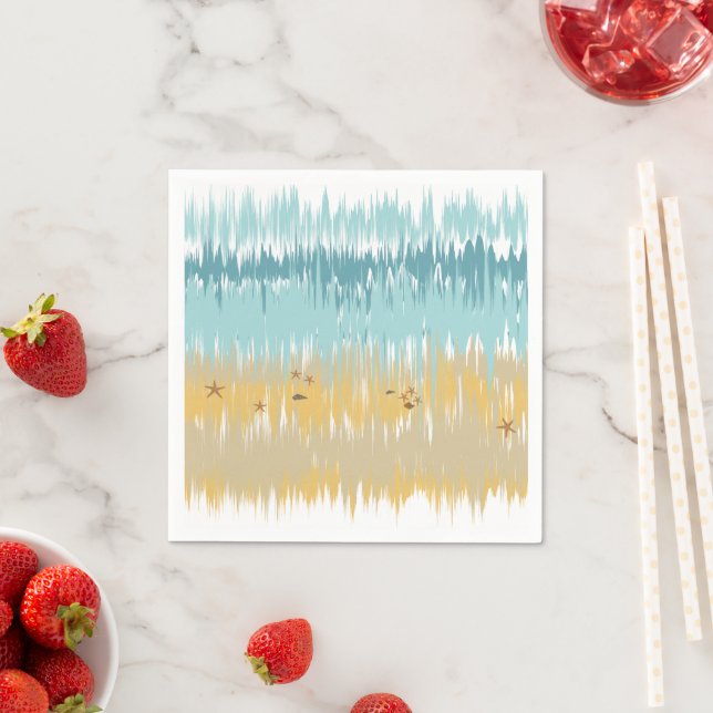 Beach wave napkin (Insitu)