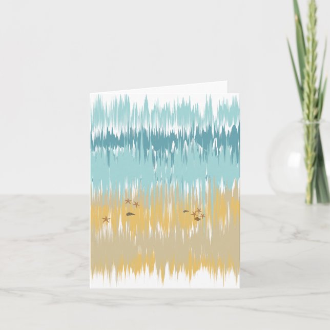 Beach wave note card (Front)