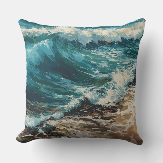 Beach waves  cushion (Front)