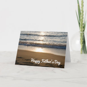 Beach Waves Happy Father's Day Card