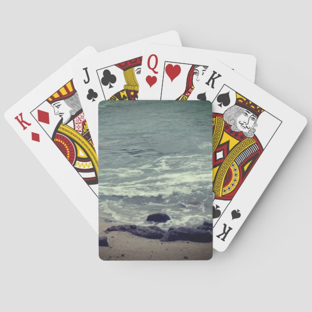 beach waves  playing cards (Back)