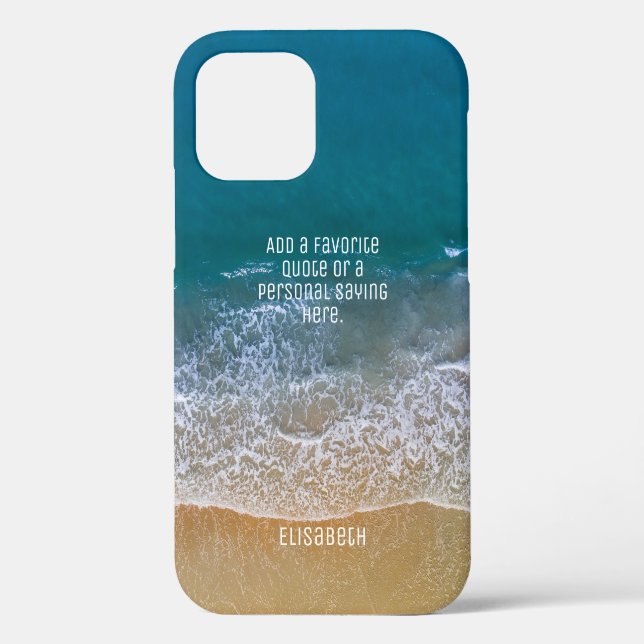 Beach Waves Sand Shore Personalise Case-Mate iPhone Case (Back)